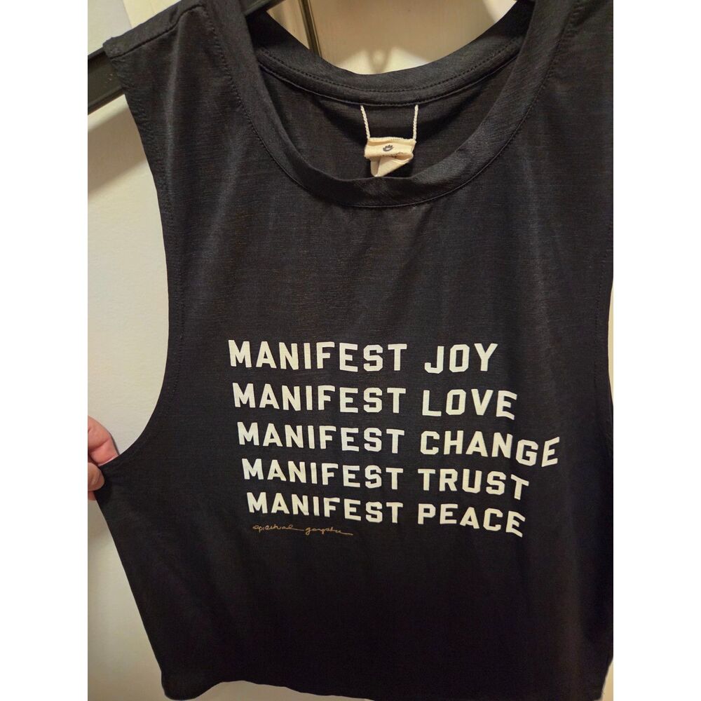 Spiritual gangster Manifest tank top Black size M